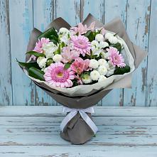 Букет цветов из:  Герберы, Альстромерии и Хризантемы #REPLACE_PRED# Андрюках