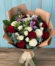 Букет цветов из:  Розы и Альстромерии в Андрюках