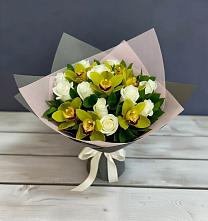 Букет цветов из:  Орхидеи и Розы #REPLACE_PRED# Андрюках