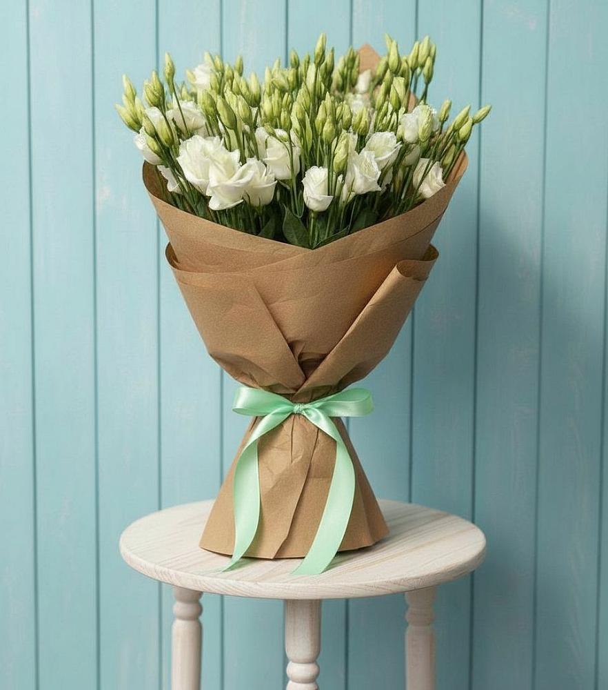 Букет Утренняя Свежесть в Андрюках Букет цветов из: Лизиантусы в Андрюках