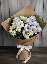 Букет цветов из:  Хризантемы и Розы #REPLACE_PRED# Андрюках