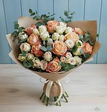 Букет цветов из:  Альстромерии и Розы #REPLACE_PRED# Андрюках